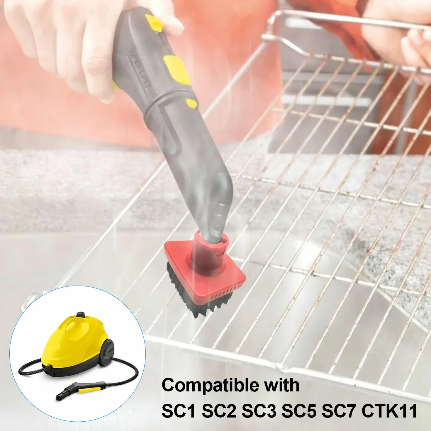 Akcesoria do czyszczenia parowego, skuteczne odkażanie, akcesoria do czyszczenia parą, odpowiednie do akcesoriów parowych Karcher Silnik parowy Karcher SC1-5 (jeden rozmiar)