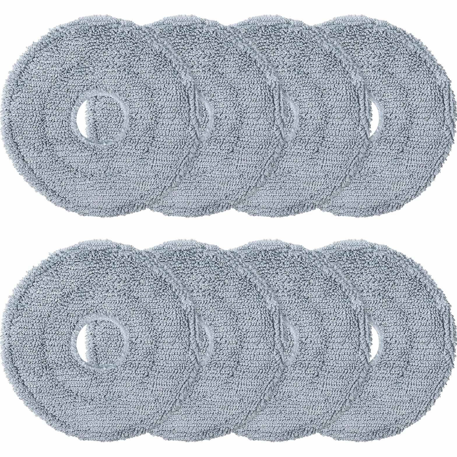 8 sztuk podkładek z mikrofibry, zapasowe ściereczki do mopa Roborock QV 35A/QV35S/Saros 10R/Q Revo/Qrevo Pro/Qrevo Curv/Saros Z70/Qrevo Master/Qrevo Edge/Qrevo S5V Robot mokre ściereczki do mopa